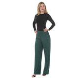 Women's Rhinestone Embellished Straight-Leg Pants