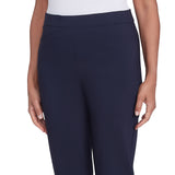 Alfred Dunner Classic Allure Fit Proportioned Pant with Elastic Comfort Waistband Short Length