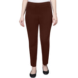 Alfred Dunner Classic Allure Fit Proportioned Pant with Elastic Comfort Waistband Short Length