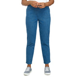 Alfred Dunner Women's Super Stretch Mid- Rise Average Length Pant- Petite