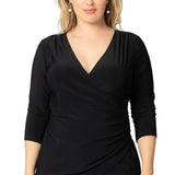 Femme Fatale Faux Wrap Top - Plus