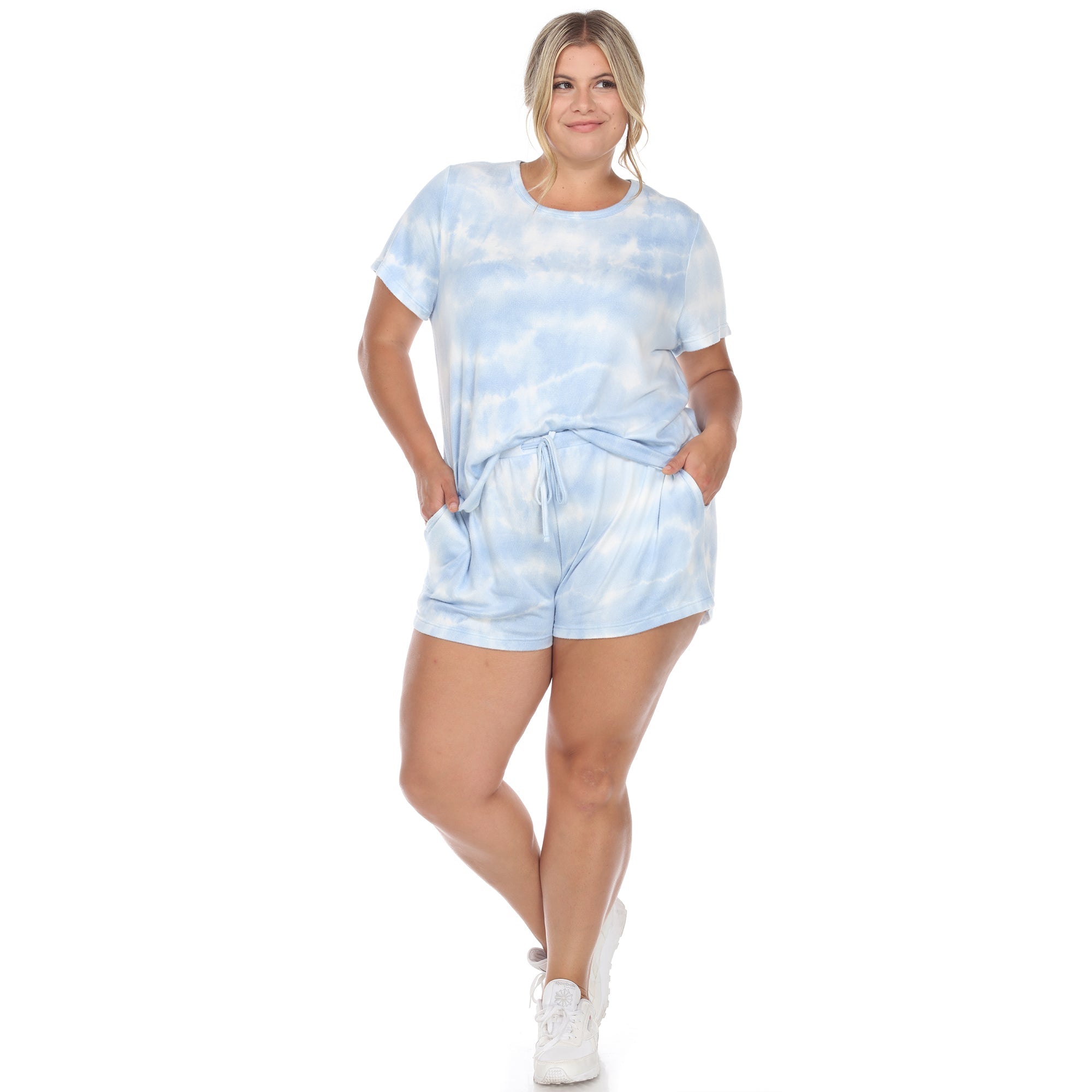 2 Piece Top & Shorts Lounge Set - Plus - DressbarnLounge Sets