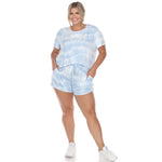 2 Piece Top & Shorts Lounge Set - Plus - DressbarnLounge Sets