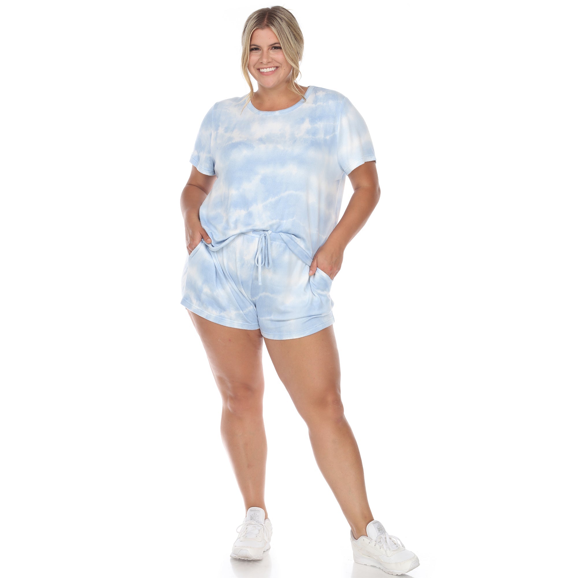 2 Piece Top & Shorts Lounge Set - Plus - DressbarnLounge Sets