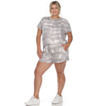 2 Piece Top & Shorts Lounge Set - Plus - DressbarnLounge Sets