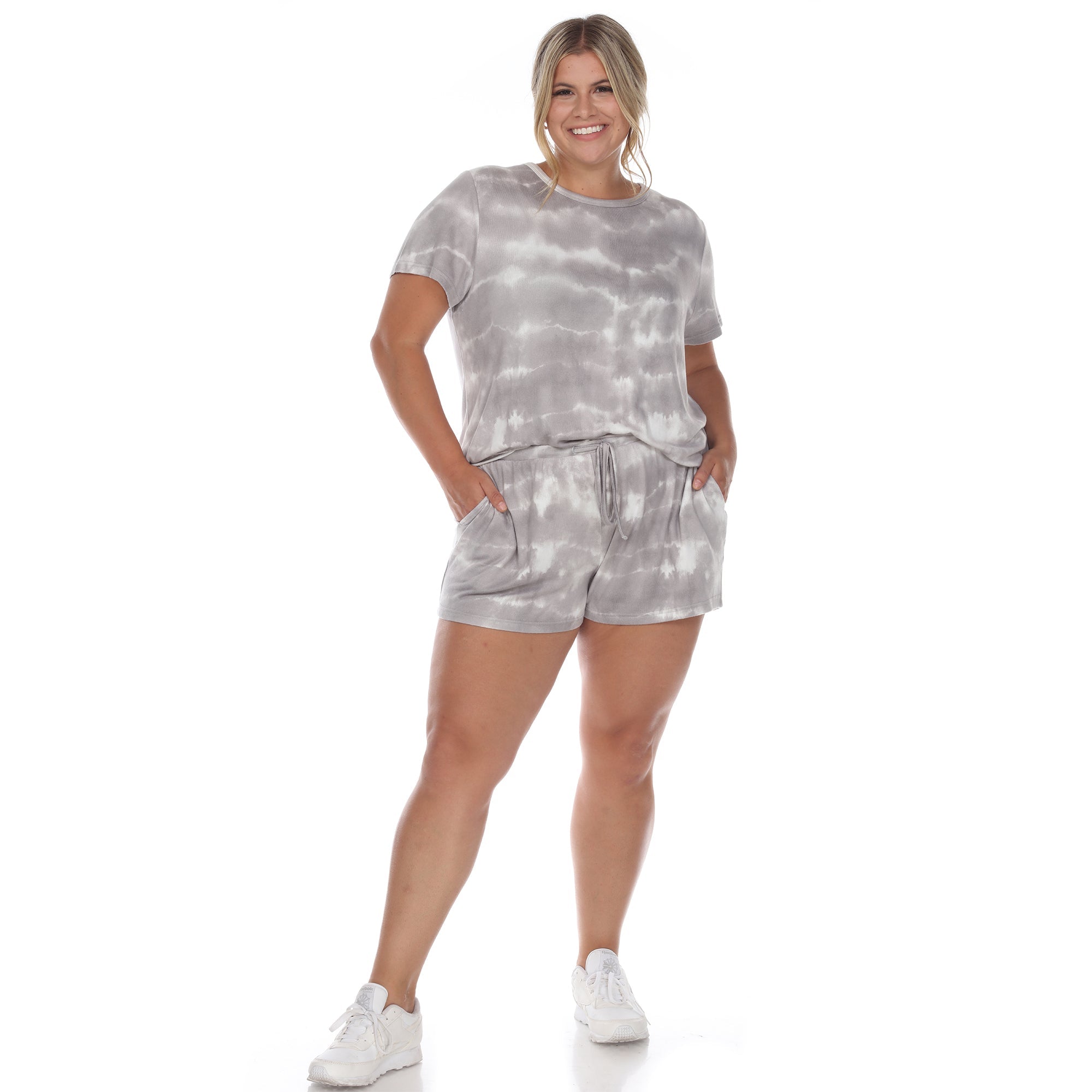 2 Piece Top & Shorts Lounge Set - Plus - DressbarnLounge Sets