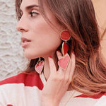 2 Red Heart Earrings - DressbarnEarrings