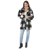 Women's Buffalo Plaid Plush Coat