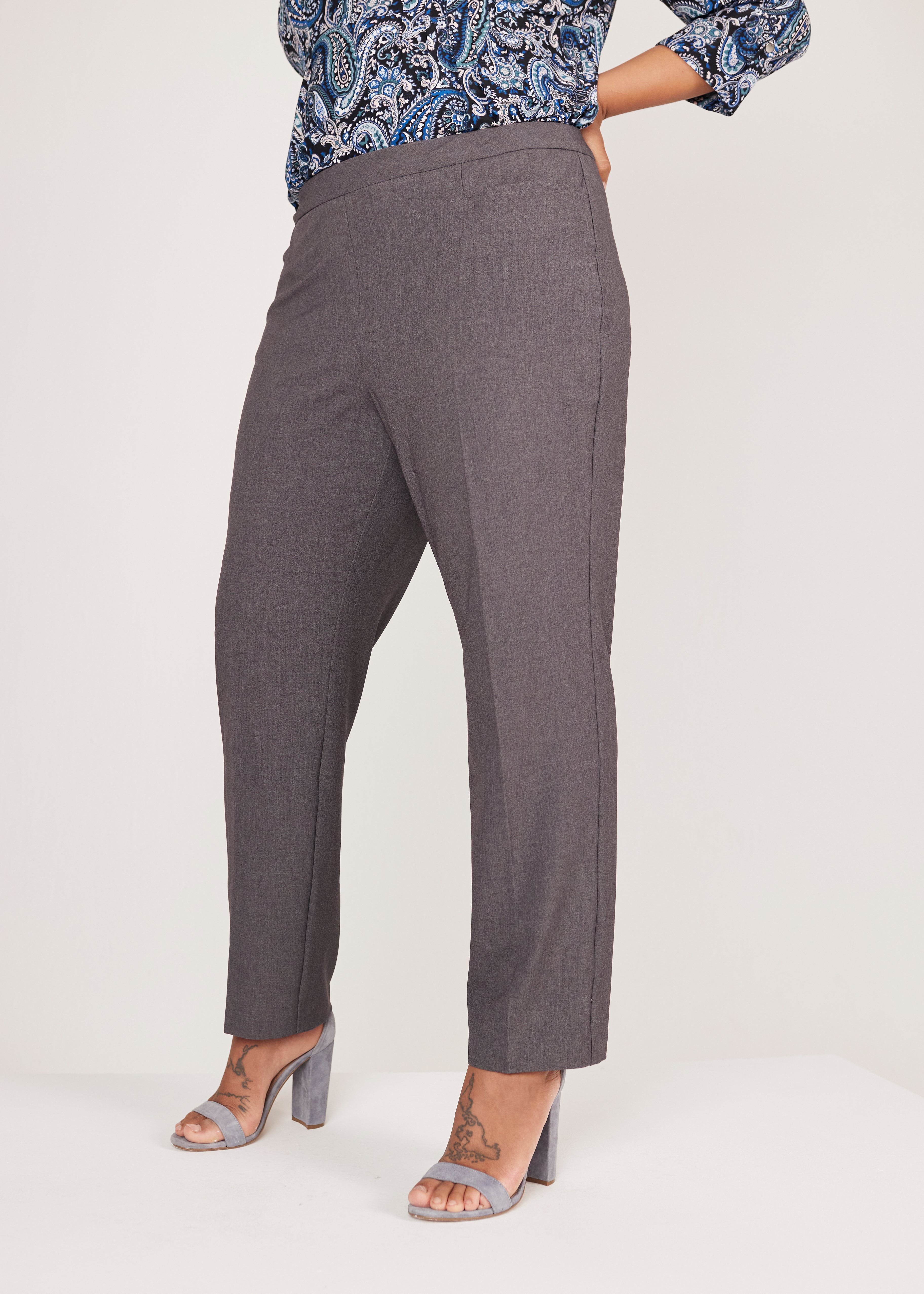 Roz & Ali™ Secret Agent Pull On Tummy Control Pants With L Pockets, Plus