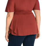 Terracotta Promenade Top - Plus