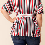 Boulevard Stripe Top - Plus