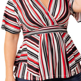 Boulevard Stripe Top - Plus