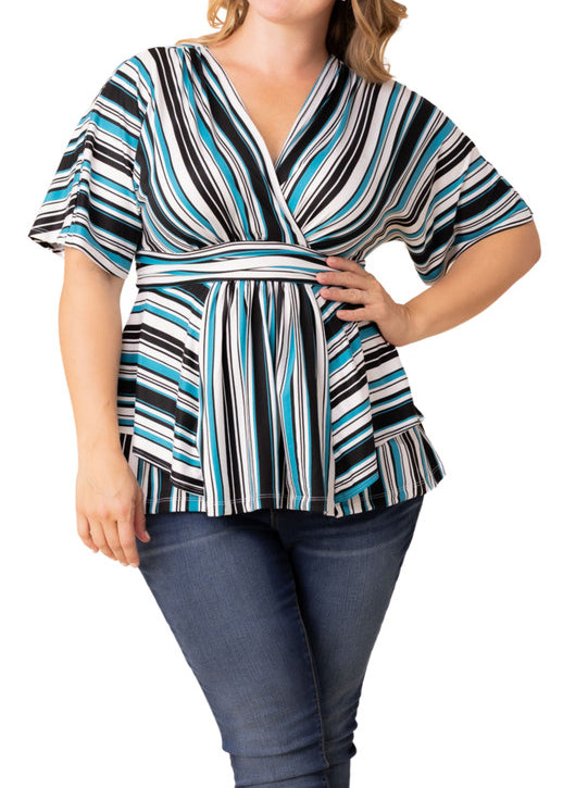 Boulevard Stripe Top - Plus