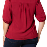 Tacoma Trim Neckline Top - Plus