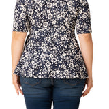 Posh Peplum Top - Plus