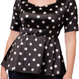 Posh Peplum Top - Plus