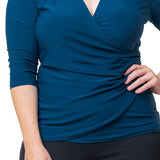 Femme Fatale Faux Wrap Top - Plus