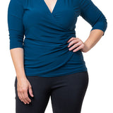 Femme Fatale Faux Wrap Top - Plus