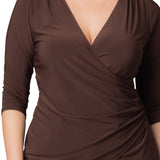 Femme Fatale Faux Wrap Top - Plus