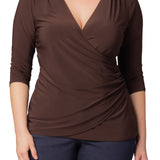 Femme Fatale Faux Wrap Top - Plus