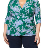 Femme Fatale Faux Wrap Top - Plus
