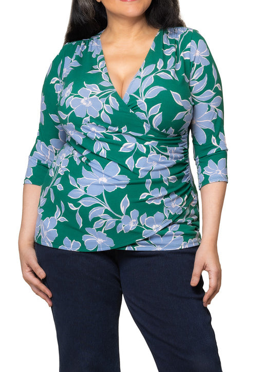 Femme Fatale Faux Wrap Top - Plus