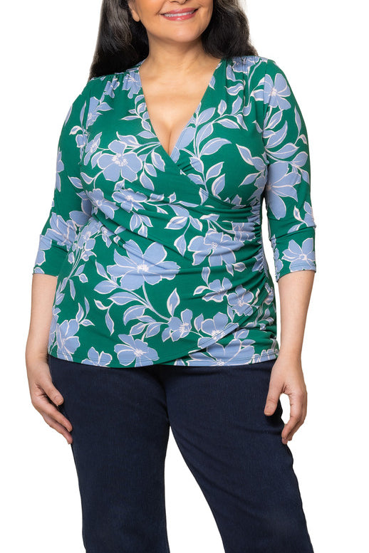 Femme Fatale Faux Wrap Top - Plus
