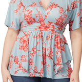 Encore Print Top  -Cherry Blossom Print -  Plus