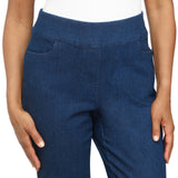 Alfred Dunner Women's Super Stretch Mid- Rise Short Length Pant