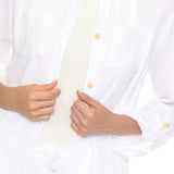 Women's Gauze Button-Front Shirt & Shorts Set - White