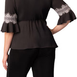 Chateau Lace Trim Top - Plus