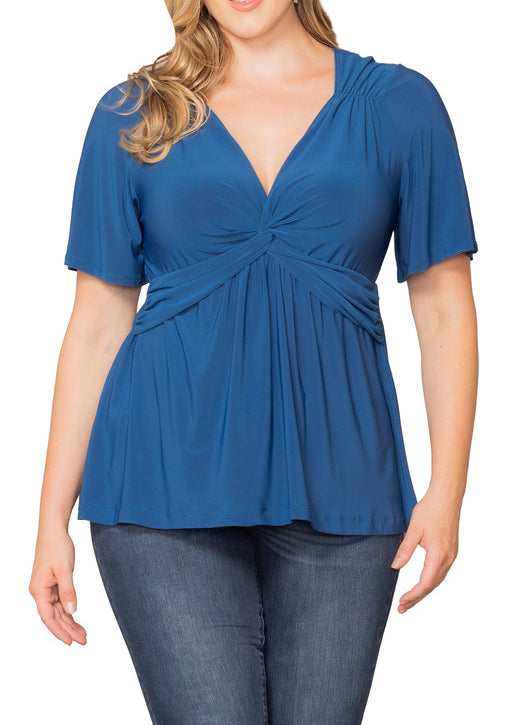 Abby Twist Front Top - Plus