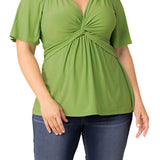 Abby Twist Front Top - Plus