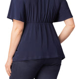 Abby Twist Front Top  - Nouveau Navy -  Plus
