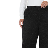Plus Size Rhinestone Embellished Straight-Leg Pants