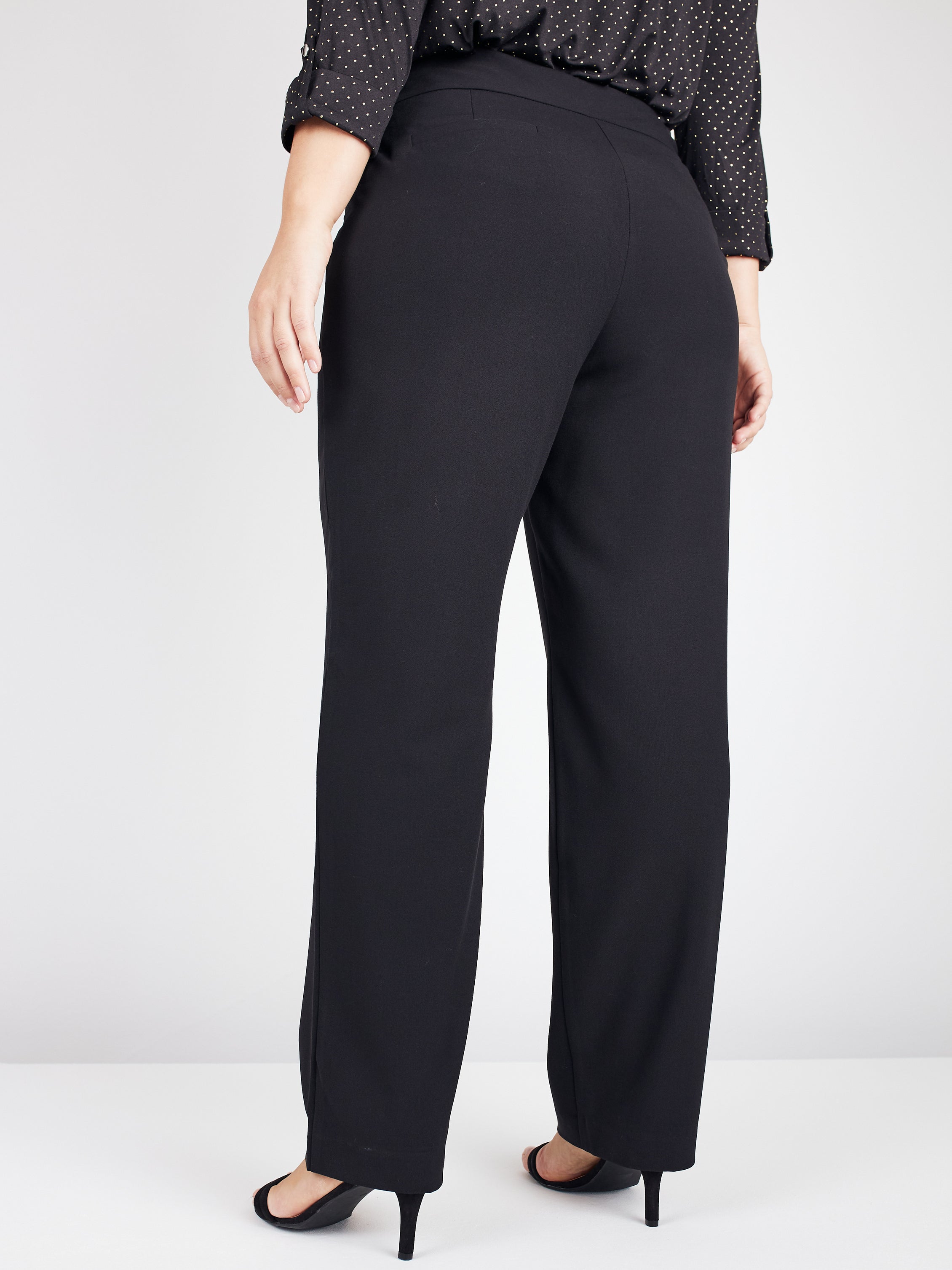 Roz & Ali™ Secret Agent Pull On Tummy Control Pants Straight Leg - Sho ...