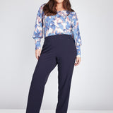 Roz & Ali™ Secret Agent Pull On Tummy Control Pants Cateye Pockets with Rivets, Tall Length