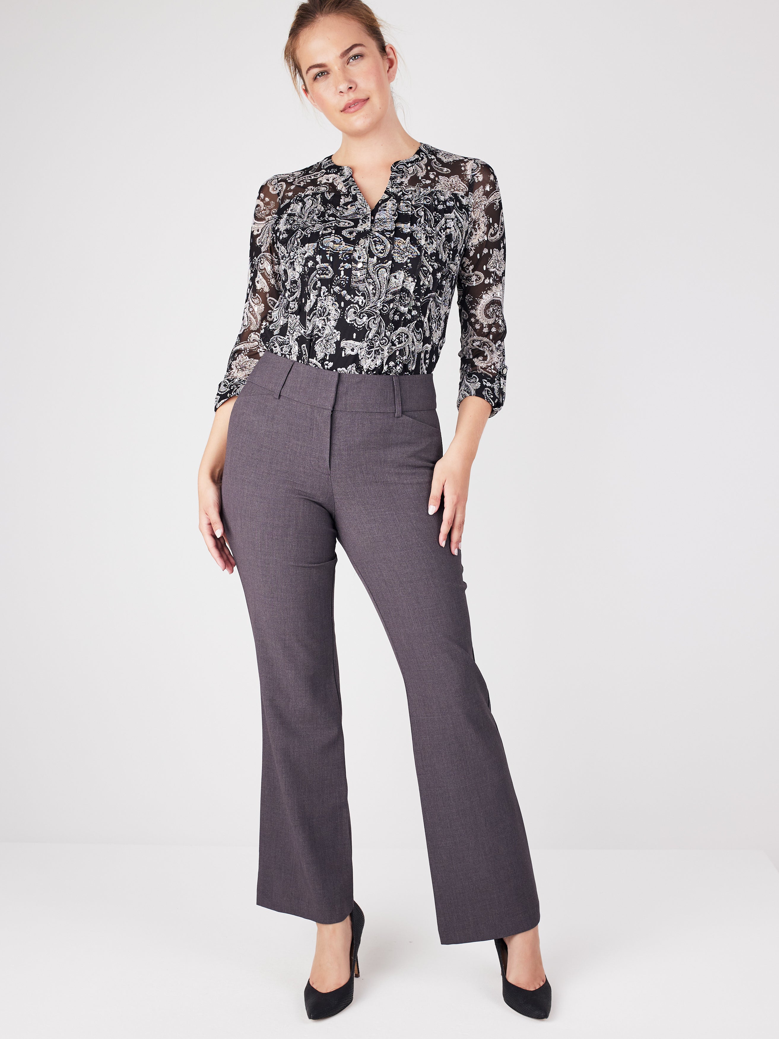 Roz & Ali™ Secret Agent Tummy Control Trouser Leg -  Plus - Short Length