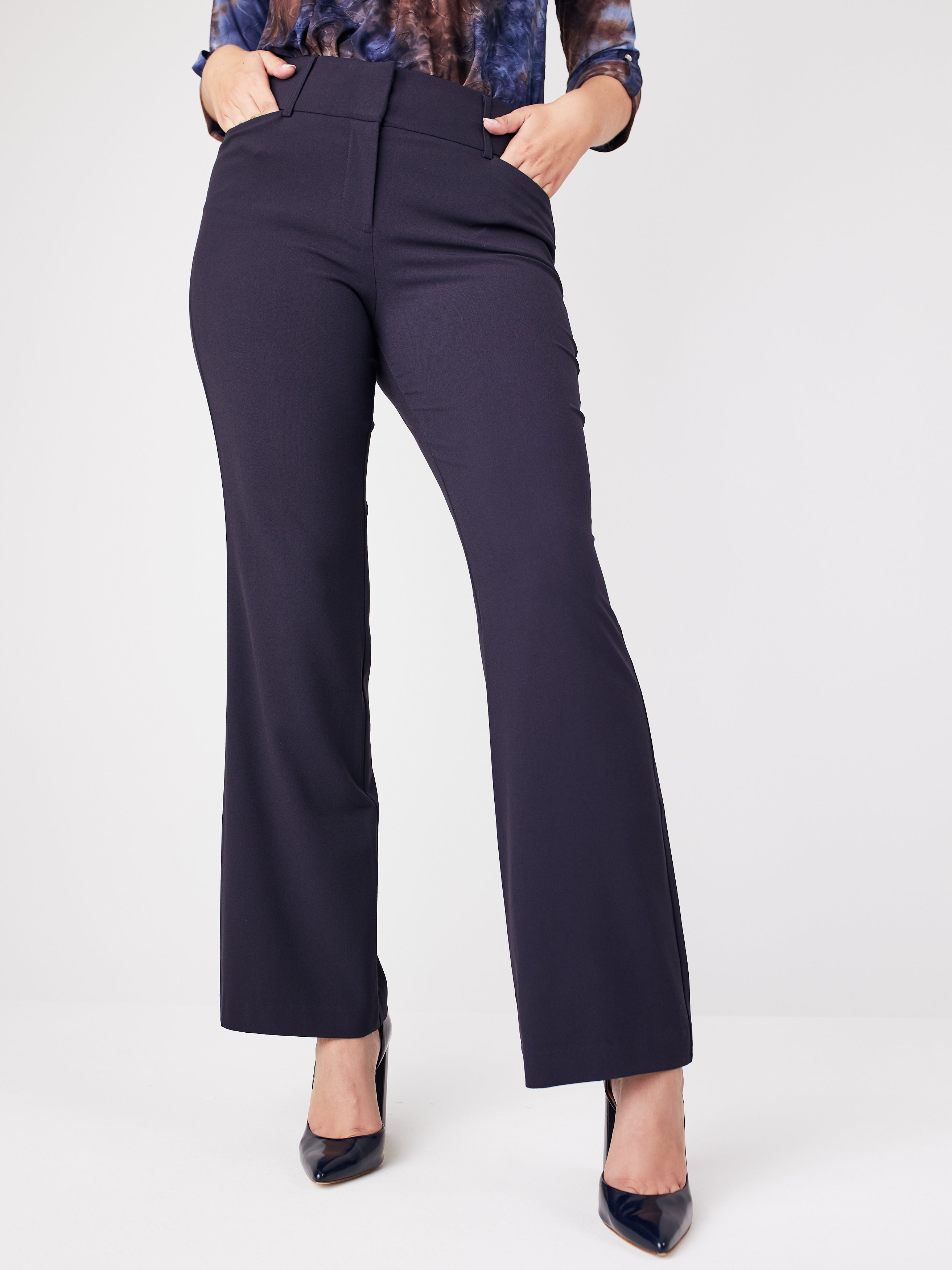 Roz & Ali™ Secret Agent Trouser With Cateye Pockets And Zipper, Plus
