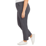 Alfred Dunner Plus Classic Allure Fit Proportioned Pant with Elastic Comfort Waistband Average Length