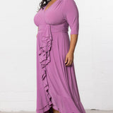 Veronica Ruffled Evening Gown - Plus