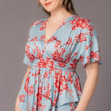 Encore Print Top  -Cherry Blossom Print -  Plus