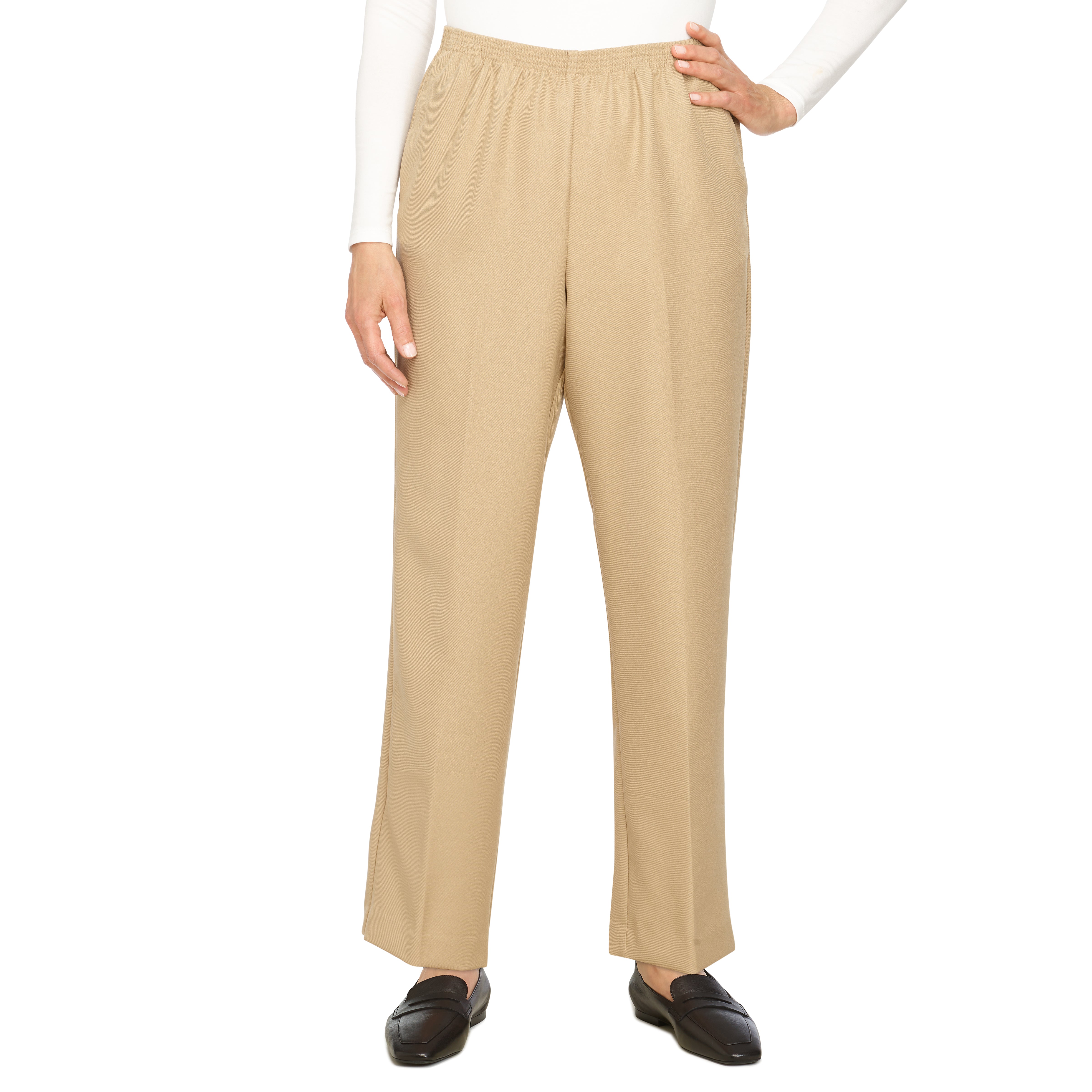 Alfred Dunner Classic Proportioned Pant Average Length- Petite