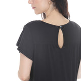 Women's Flutter Sleeve Ruffle Tiered Dress