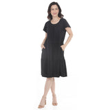 Women's Flutter Sleeve Ruffle Tiered Dress