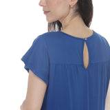 Women's Flutter Sleeve Ruffle Tiered Dress
