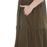 Women's Flutter Sleeve Ruffle Tiered Dress