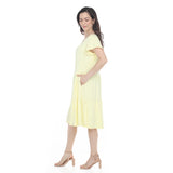 Women's Flutter Sleeve Ruffle Tiered Dress