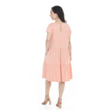 Women's Flutter Sleeve Ruffle Tiered Dress