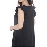 Women's Button Front Tiered Swing Dress